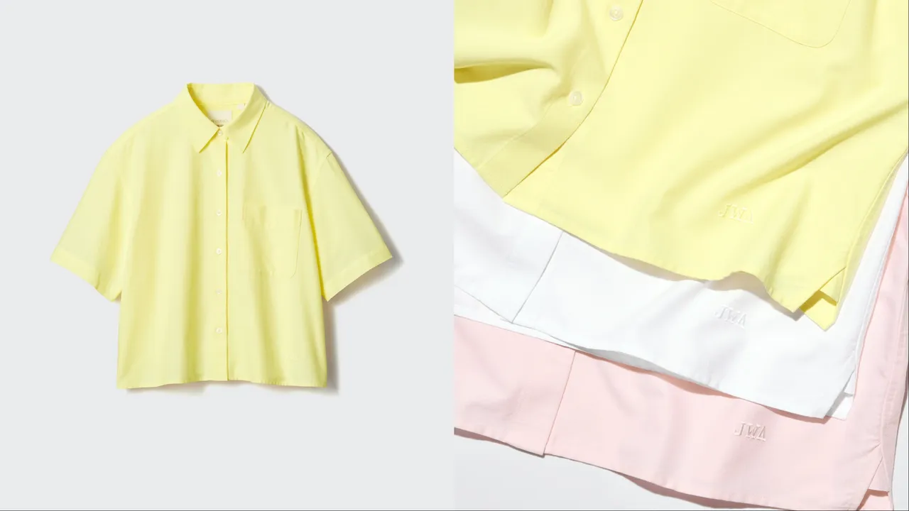 UNIQLO and JW ANDERSON牛津寬版襯衫，各790元。品牌提供