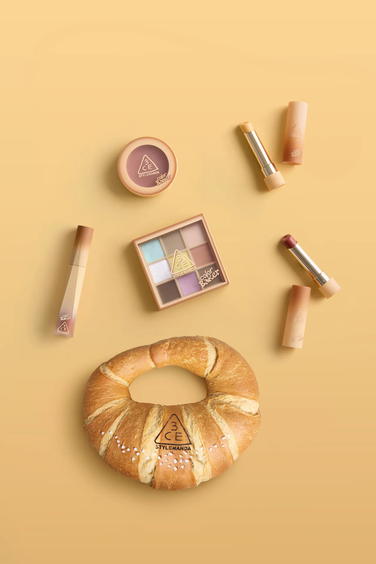 3CE推出全新色彩玩家烘焙坊系列。品牌提供