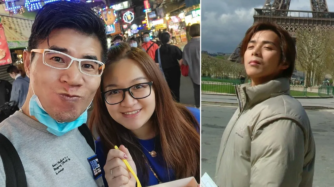 陳子強（右）一度被牽扯「叫賣哥」葉昇峻與歌手老婆（左圖）的婚姻中。左圖翻攝叫賣哥臉書，右圖翻攝陳子強臉書