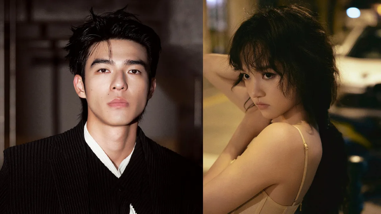 29歲的陳昊森（左）與27歲中國女星蘭西雅爆戀情。翻攝陳昊森微博、蘭西雅微博