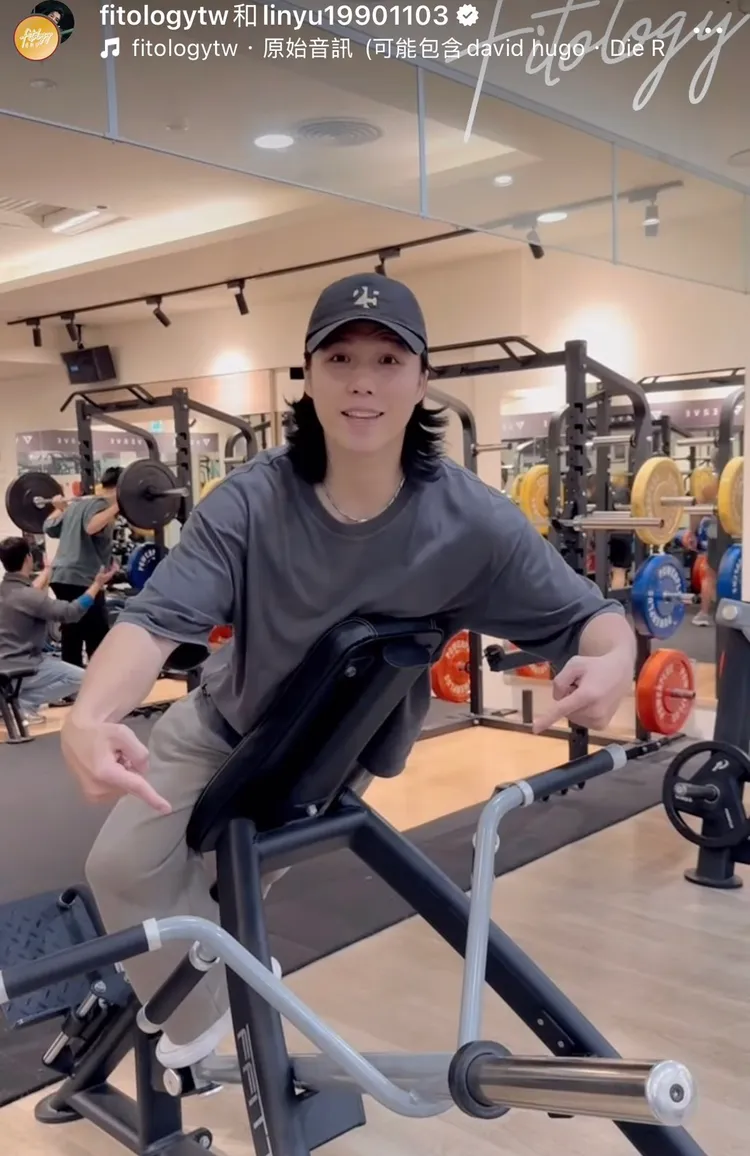 林禹經營健身房，常在社群平台分享運動撇步。翻攝自林禹IG