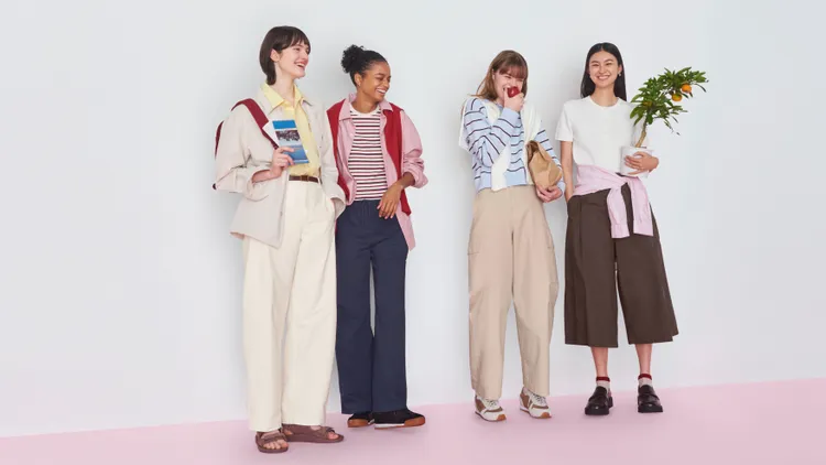 UNIQLO 2026春夏系列下身單品擁有多樣化廓形。品牌提供