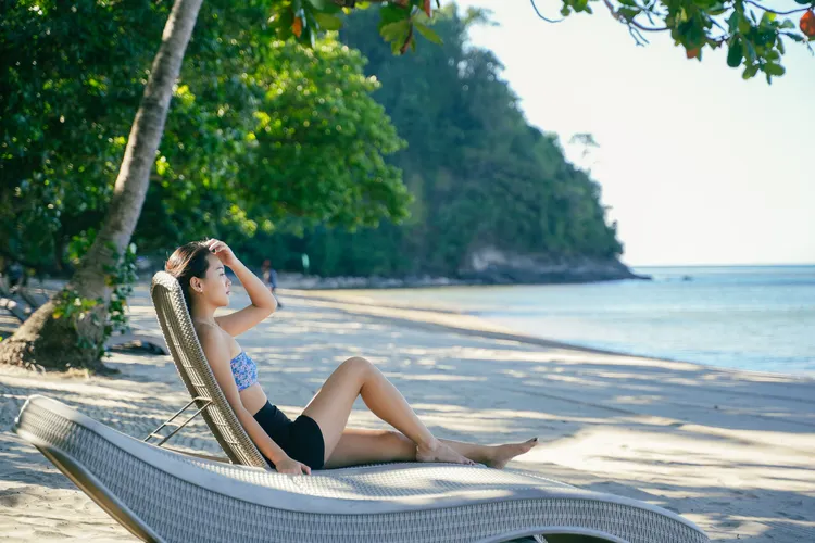 La Jolla坐落於半島西端的弧形海灣中。田欣雲攝