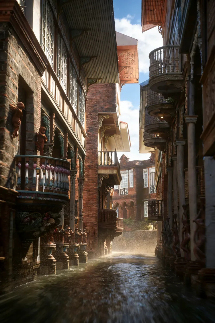 Las Casas Filipinas De Acuzar度假村近期在ig爆紅。田欣雲攝