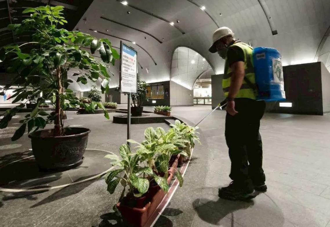 北捷全面加密場站清潔與消毒頻率。台北捷運公司提供