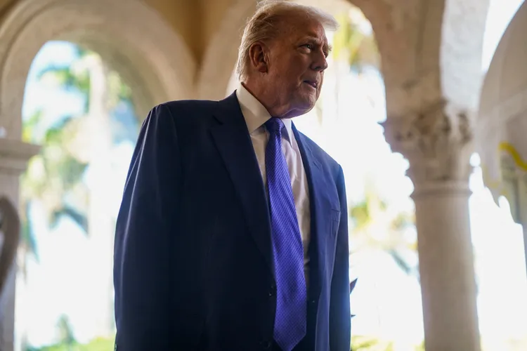 美國總統川普親自主持婚禮。路透社