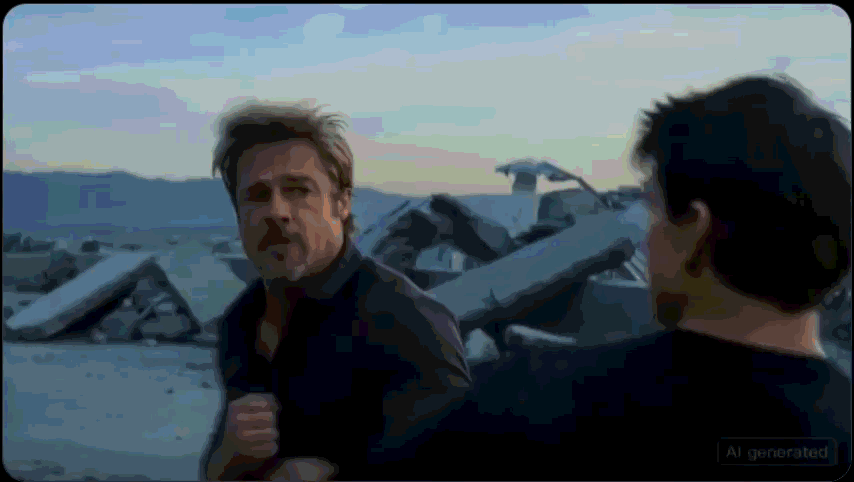 2行指令生成「阿湯哥對打布萊德彼特」? 好萊塢怒控字節跳動