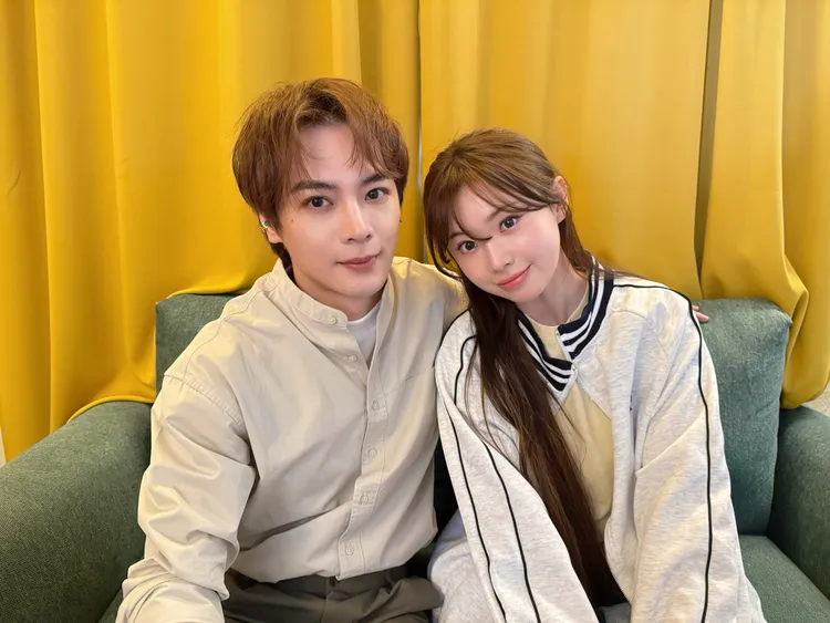 古曜威與金娜妍相見歡。單純夢想文創事業提供