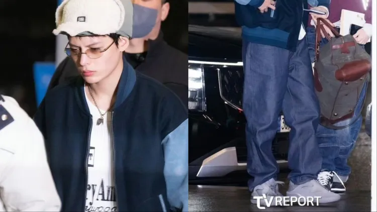 趙雨凡穿著「SGA」與Converse共同推出的聯名簽名鞋款SHAI 001。翻攝微博