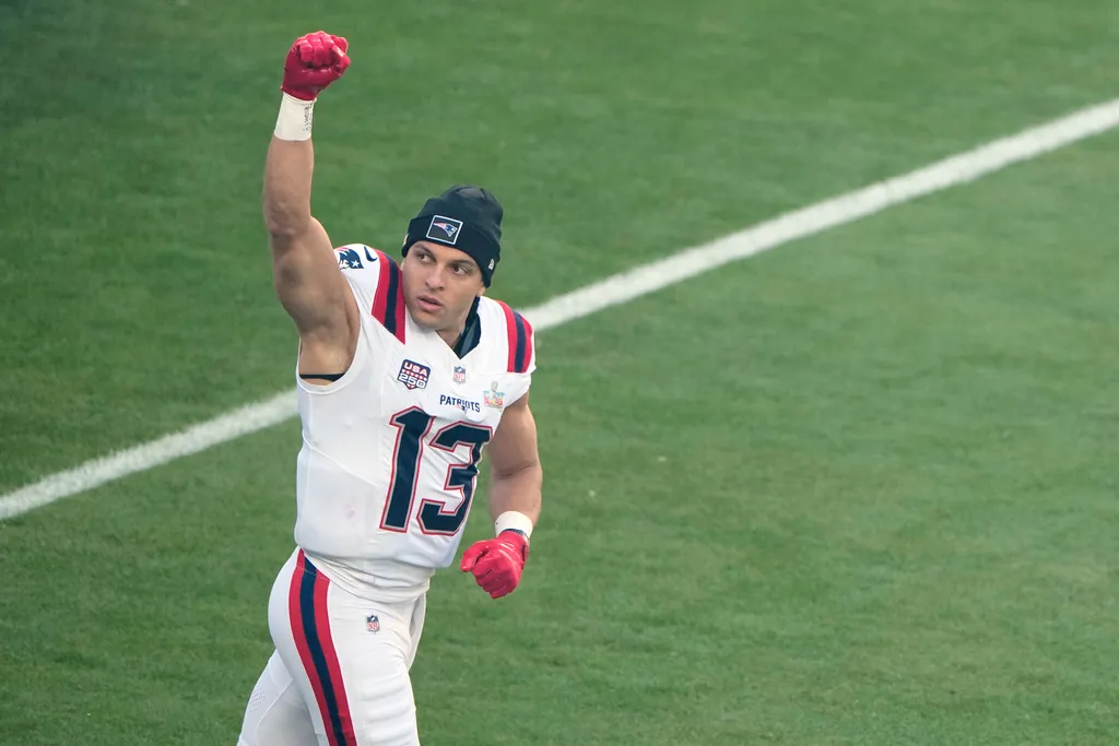 霍林斯是愛國者接球員。 美聯社