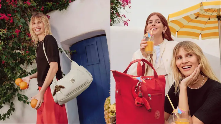 Kipling將明快春夏全新色系注入機能包袋。品牌提供