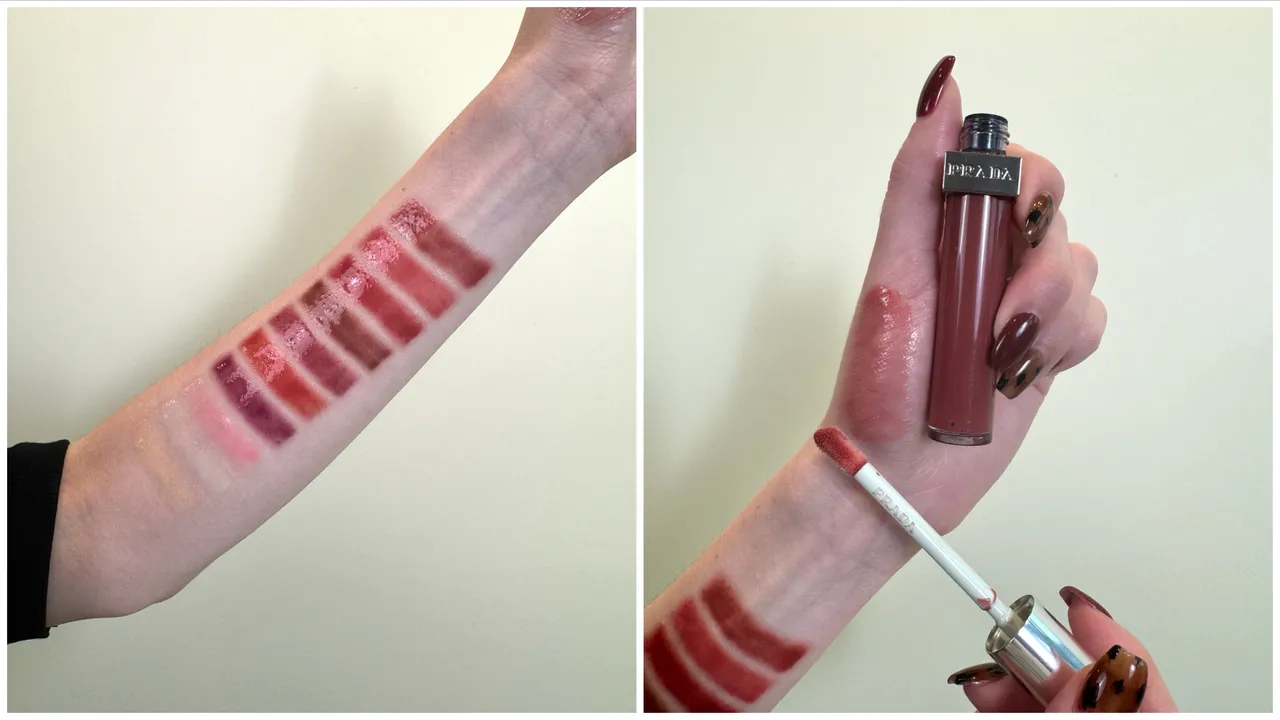 PRADA率性持光凍唇釉，擁有獨家光凍質地。張家玲攝