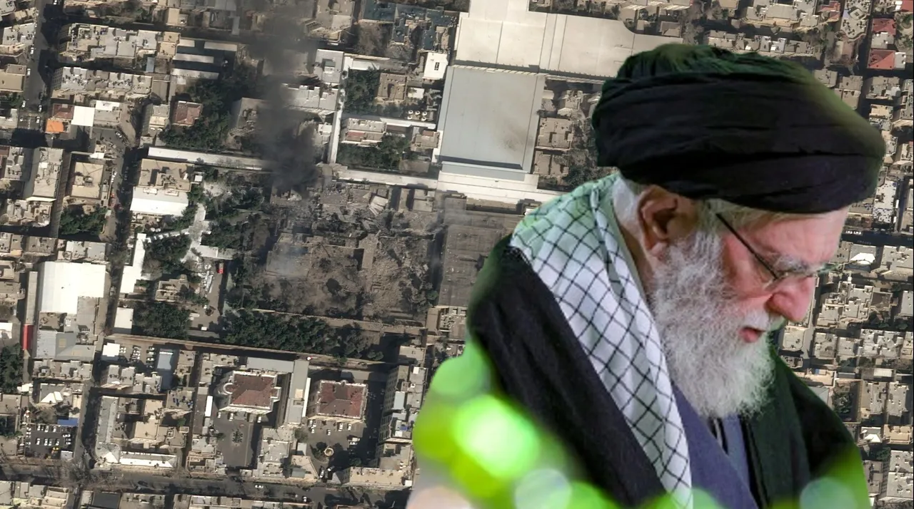 哈米尼的官邸遭30枚重型炸彈轟炸（路透社），哈米尼本人、女兒、女婿與孫兒慘遭滅門。合成畫面。美聯社