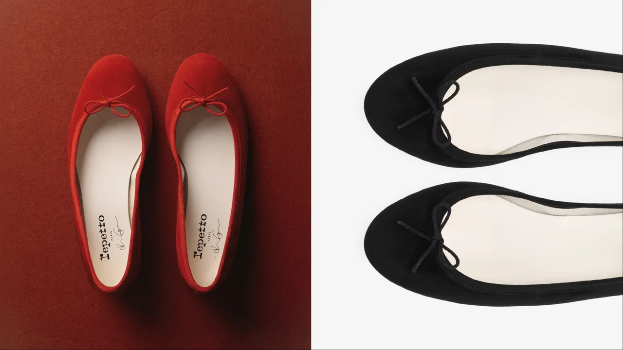 「Kaia」芭蕾舞鞋以柔軟麂皮重新詮釋經典鞋型。品牌提供