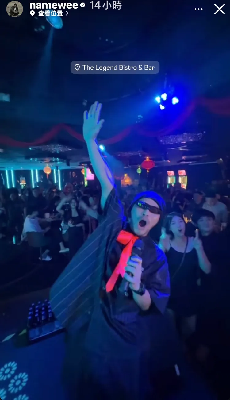 黃明志復工開唱，吸引大批鐵粉到場近距離同歡。翻攝IG