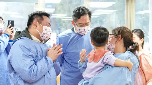 醫院也拚托育！洪申翰訪馬偕　喊企業打造友善育兒職場