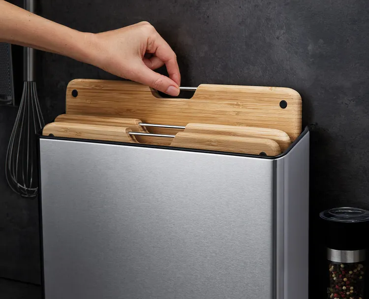 Folio™ 竹製分類砧板三件組：建築線條般的收納藝術。恆隆行提供