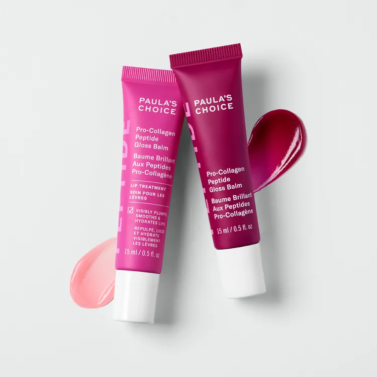 寶拉珍選高效胜肽膠原潤唇精華，#自然透明色、#莓果色，各15ml／980元。品牌提供