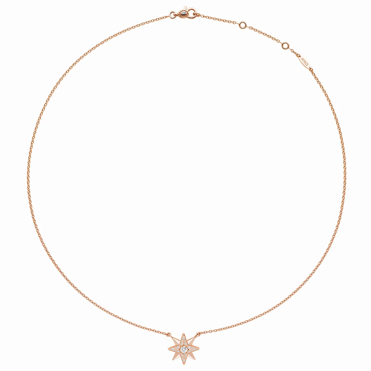Étoile des Vents玫瑰金鑲鑽項鍊，15萬2000元。品牌提供