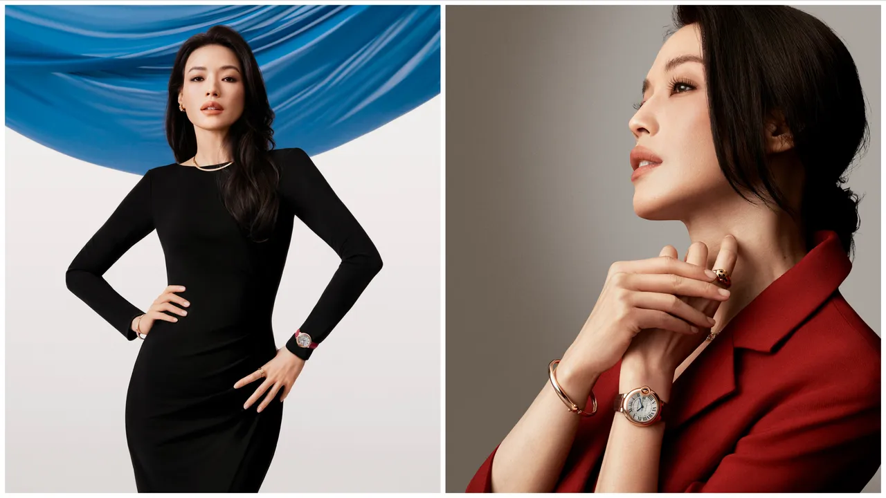 舒淇為卡地亞（Cartier）拍攝全新形象大片，演繹品牌的藍氣球腕錶。品牌提供