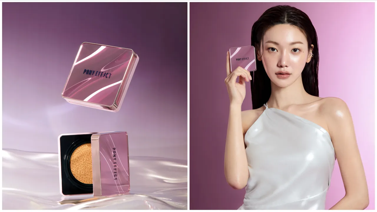 PONY EFFECT推出極水透光氣墊粉餅升級版。品牌提供