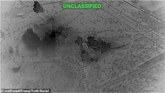 川普在社群平台發布對哈格島發動攻擊影像。翻攝Truth Social