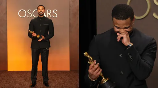 麥可B喬丹奪奧斯卡影帝　LV套裝+PIAGET古董錶俐落又有型