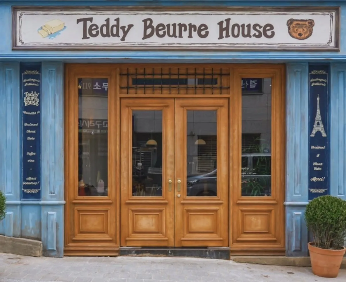 Teddy Beurre House在首爾以療癒系泰迪熊意象與極致奶油風味美食掀起排隊熱潮，並成為社群平台上備受矚目的美食地標。業者提供