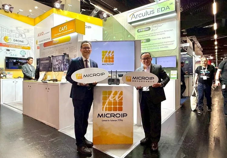 台灣駐德代表谷瑞生大使親訪擷發科技展位，聚焦AI產業鏈國際布局交流，強化全球拓展動能。擷發科技提供