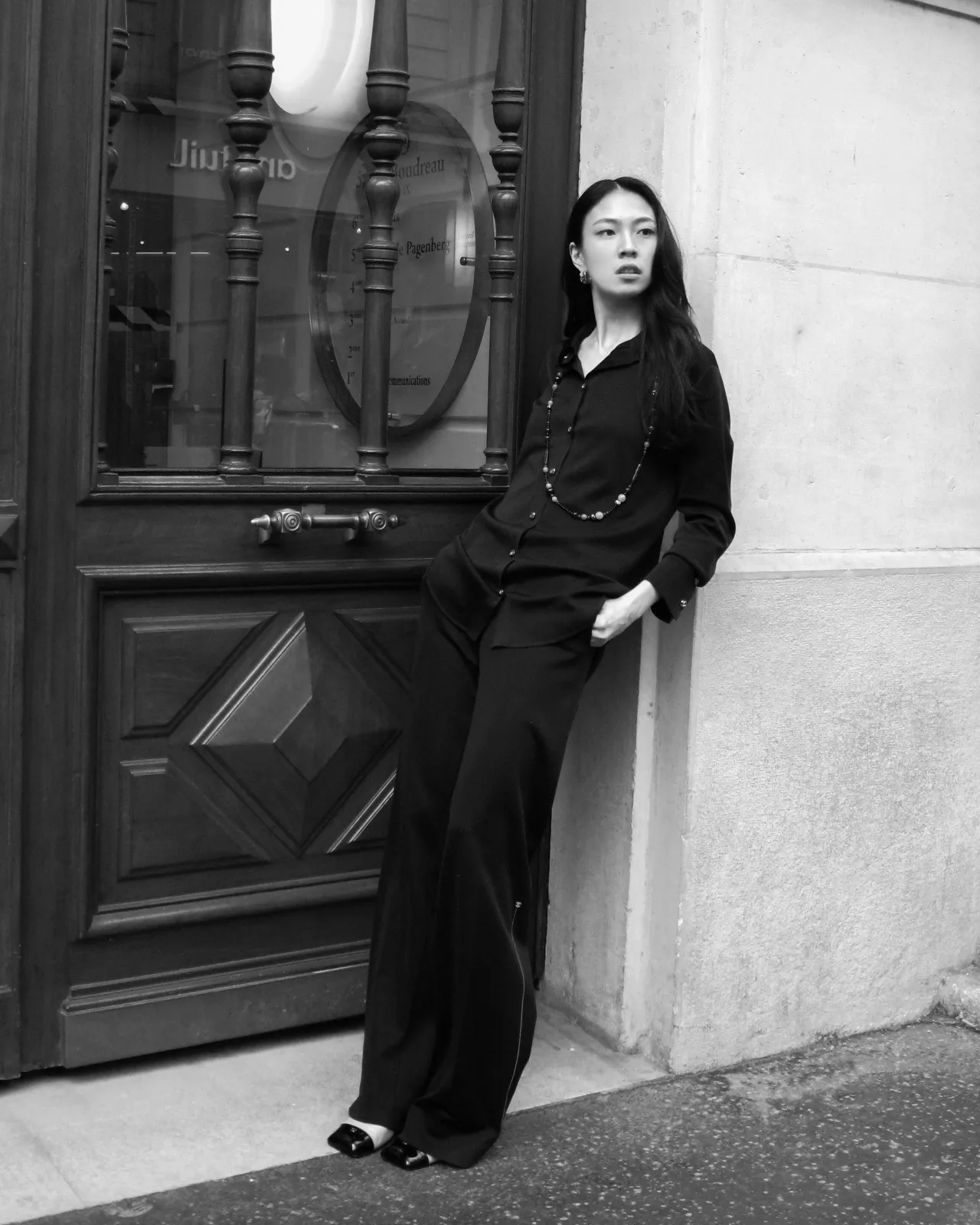 《左撇子女孩》馬士媛現身看秀。品牌提供