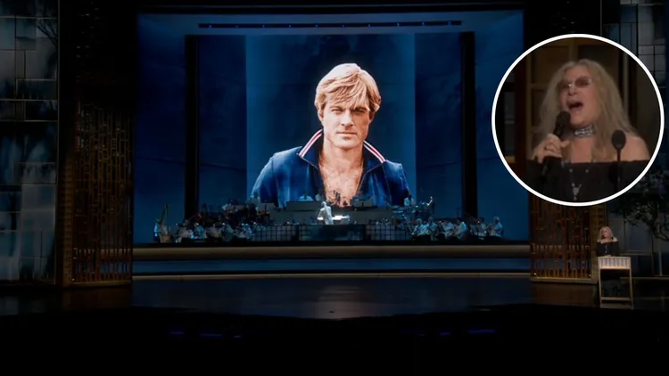 芭芭拉史翠珊悼念勞勃瑞福，並獻唱一段兩人合作的《往日情懷》主題曲。翻攝Disney+