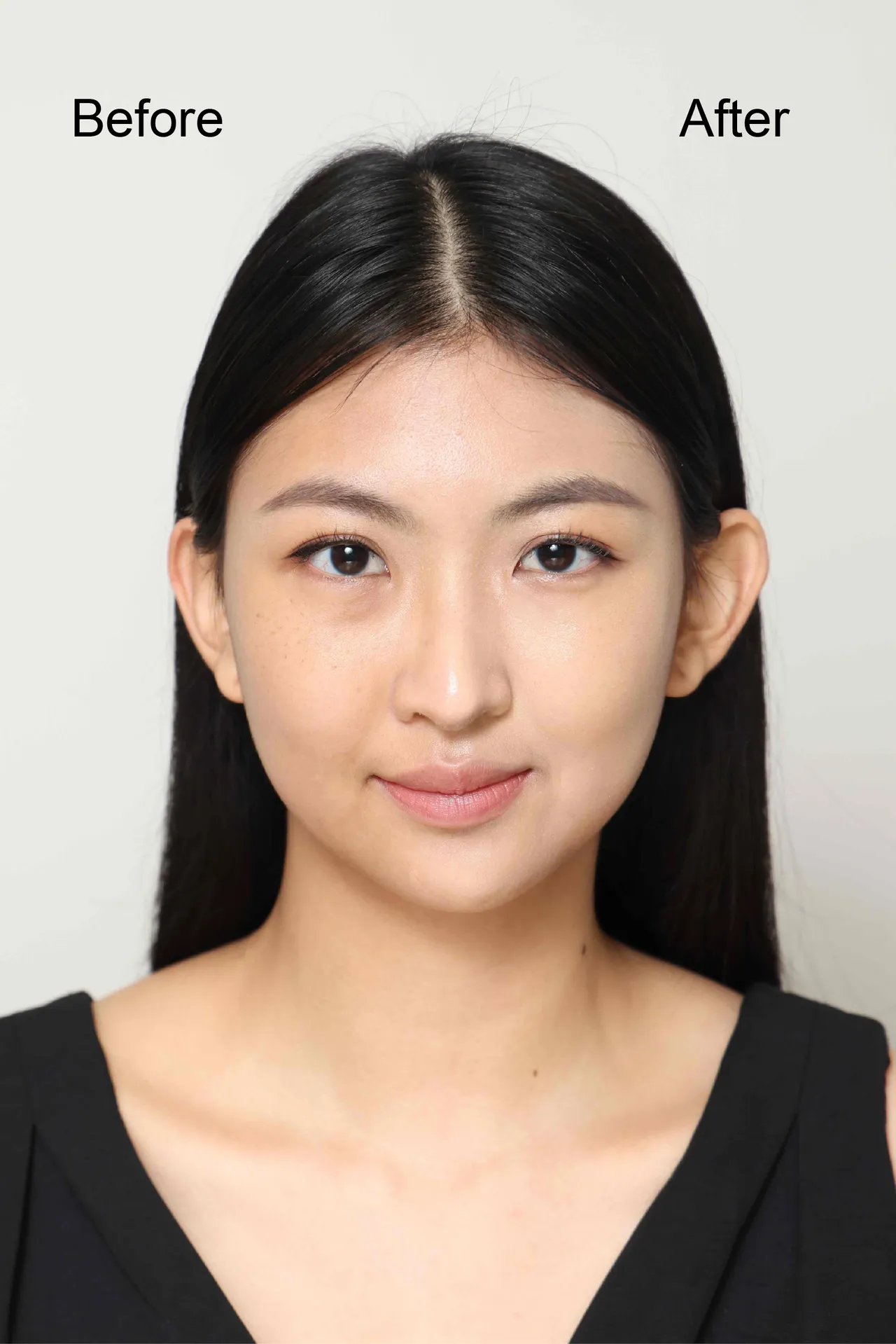 M.A.C色素眼圈消除術Before & After。品牌提供