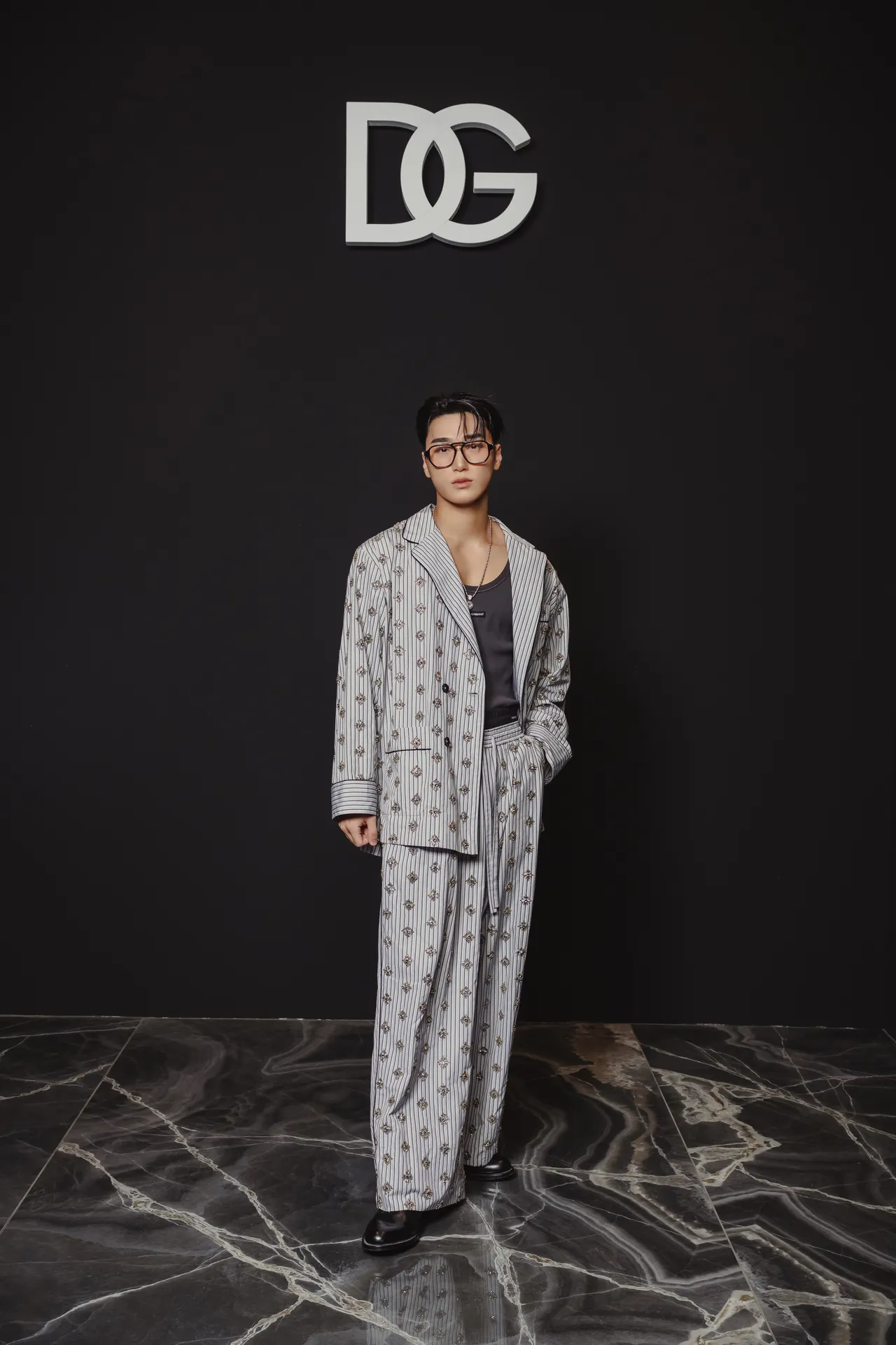 品牌大使崔傘現身Dolce&Gabbana秋冬大秀。品牌提供