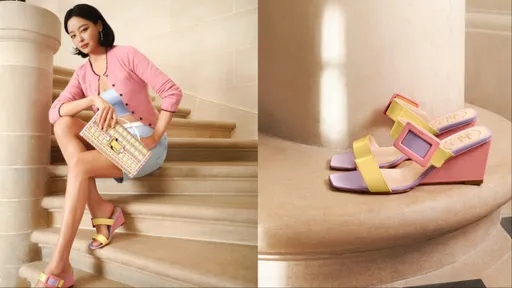 短髮辛芷蕾好俏麗！踩ROGER VIVIER糖果方扣鞋浪漫迎春日