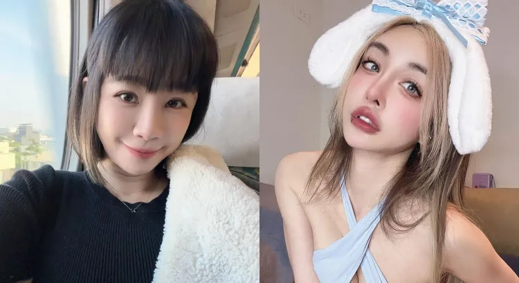 雪碧（右圖）突喊話林咚咚老公欠她500萬，林咚咚反擊。翻攝林咚咚、雪碧臉書