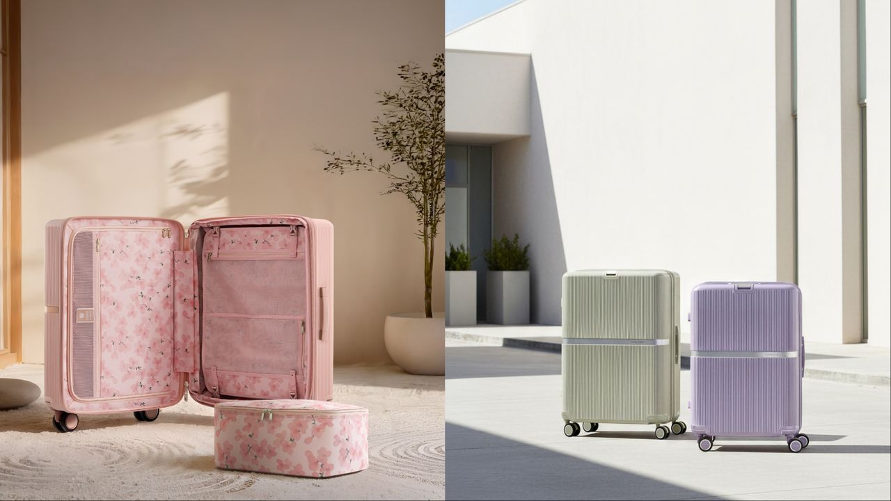 賞櫻必備!Samsonite MINTER染上柔霧粉 櫻花圖騰美到想尖叫