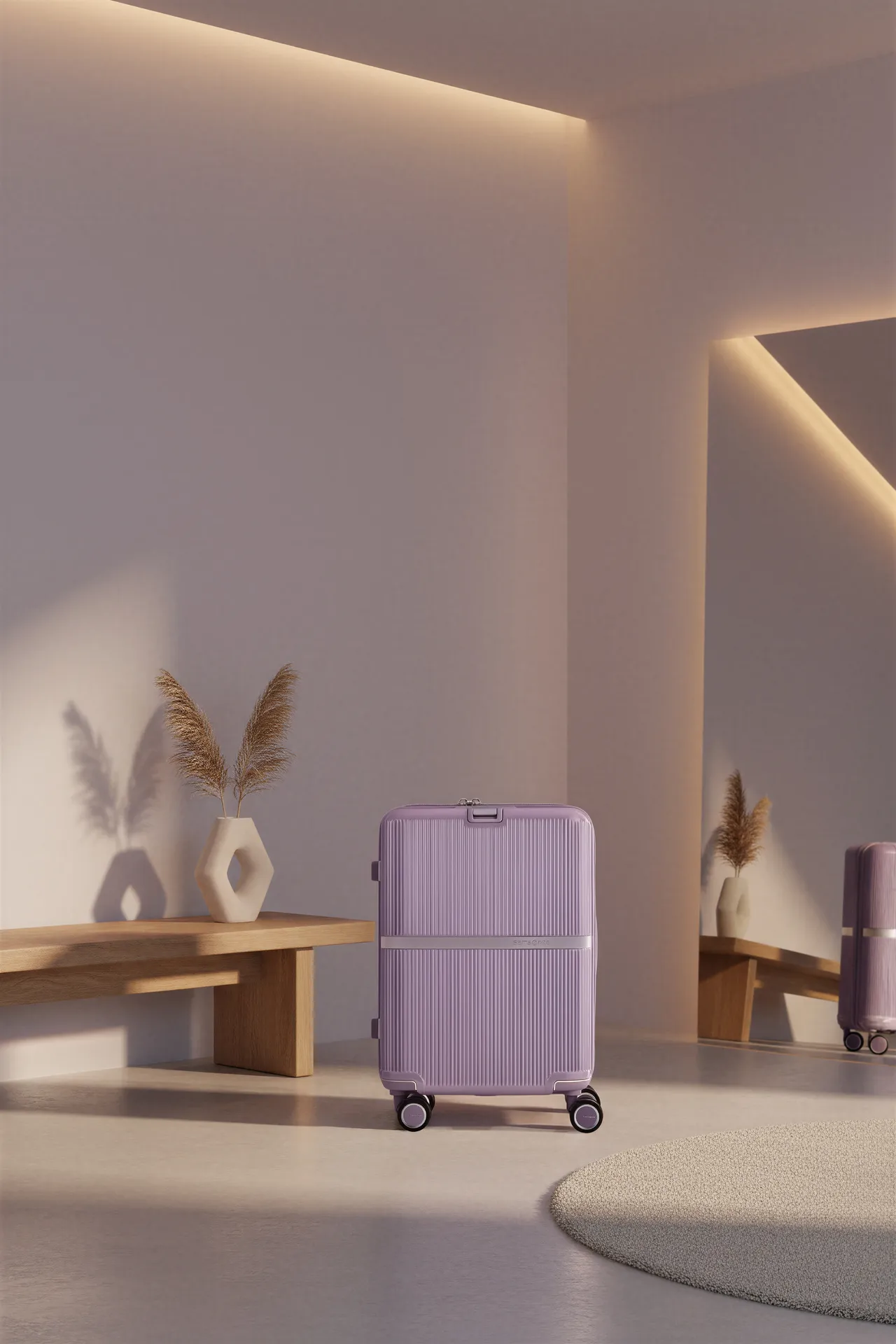 柔和薰衣草也是春日必備色彩。品牌提供