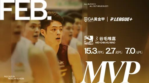 PLG公布2月MVP！他繳出單月場均15.3分　拿下最有價值球員寶座