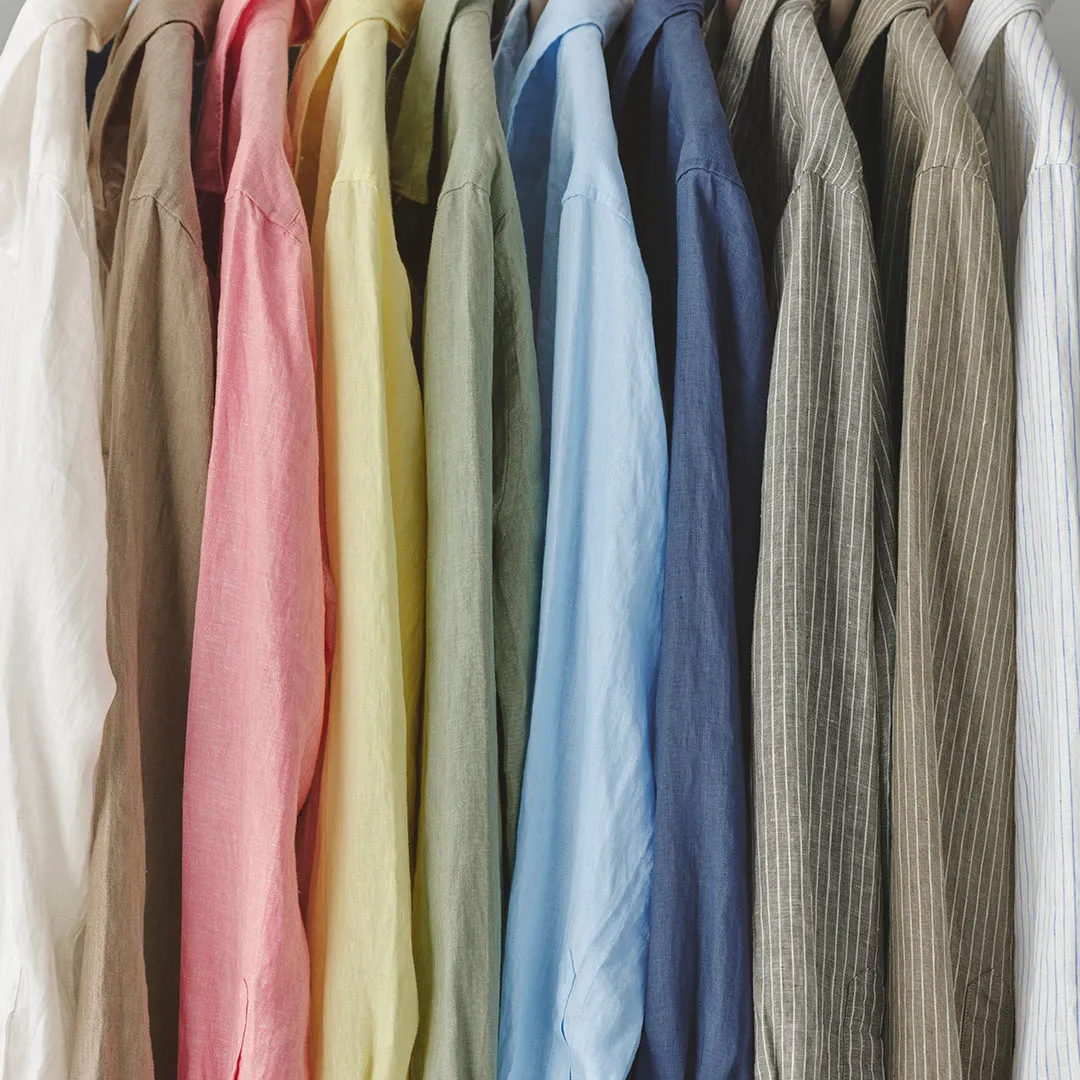 UNIQLO Premium Linen特級亞麻系列提供超過40種繽紛色調與剪裁選擇。品牌提供