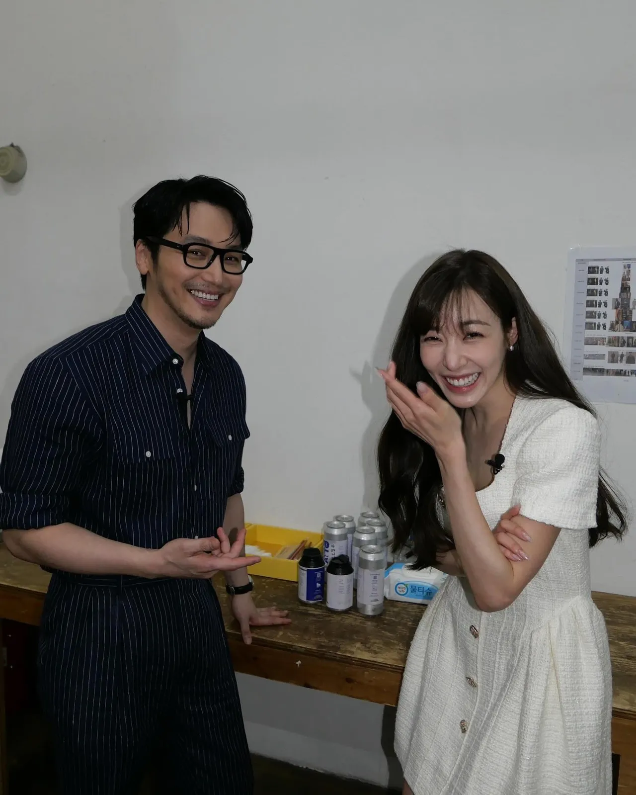 Tiffany（右）曾透露是卞約漢的忠實粉絲，演出《逆貧大叔》追星成功。翻攝卞約漢IG