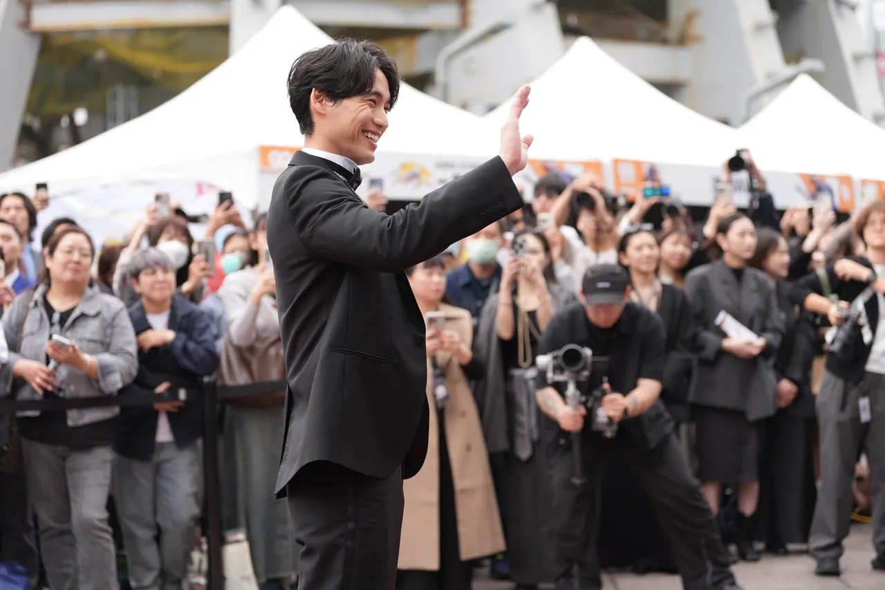 福士蒼汰帥氣現身活動。攝影中心攝