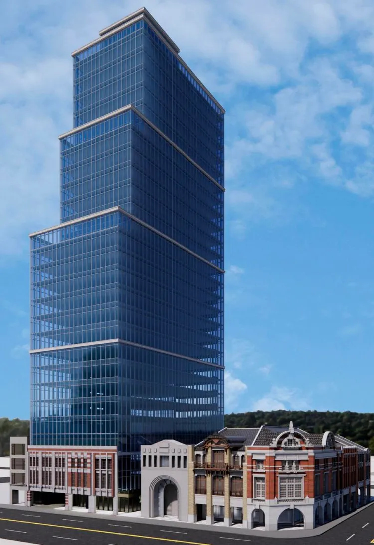 台北市中正區重慶南路一段109號危老重建案，原本規劃一棟接近90公尺高的玻璃帷幕商辦大樓，突兀出現在充滿歷史韻味的舊城區中。資料照片
