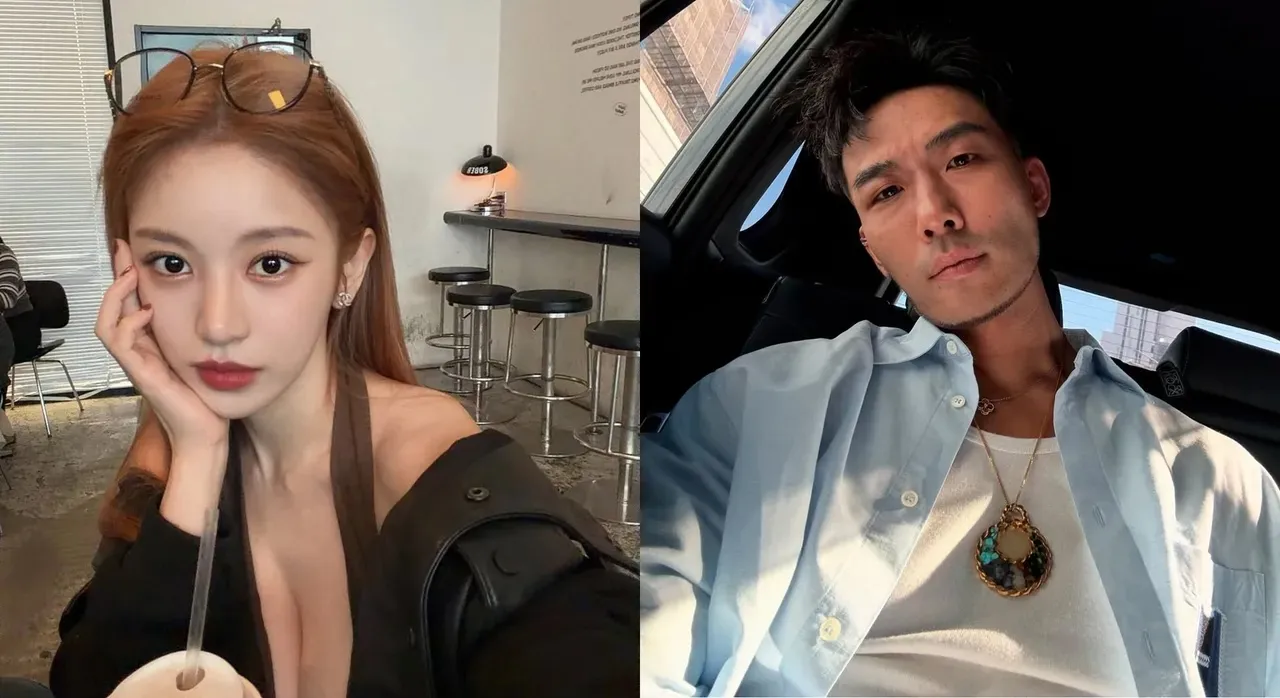 蔡瑞雪（左）爆和《GQ》前編輯長凱文（右）關係匪淺。翻攝蔡瑞雪、凱文IG