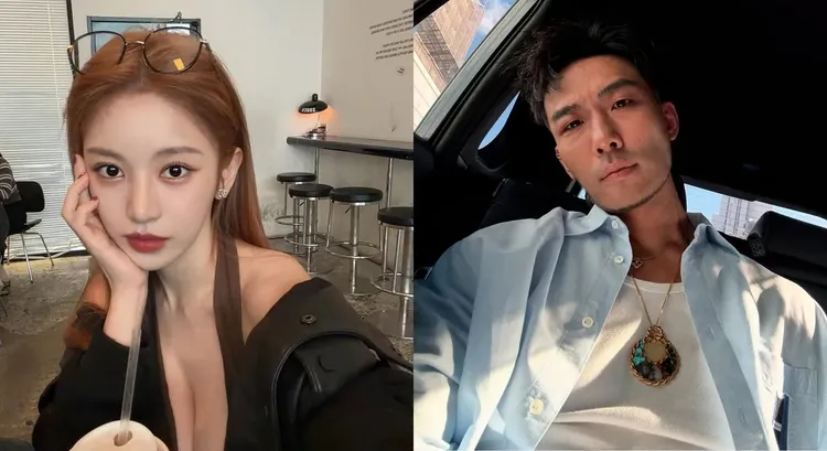 蔡瑞雪（左）爆和《GQ》前編輯長凱文（右）關係匪淺。翻攝蔡瑞雪、凱文IG