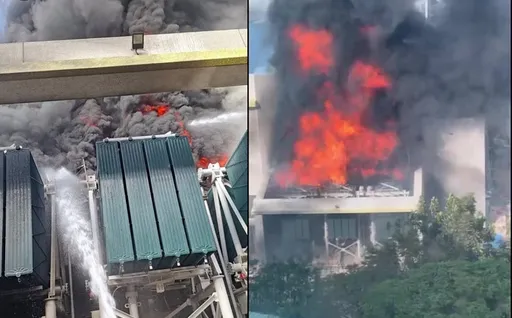 竹科變電所爆炸起火黑煙竄天　2男嚴重燒燙傷、1人命危搶救中