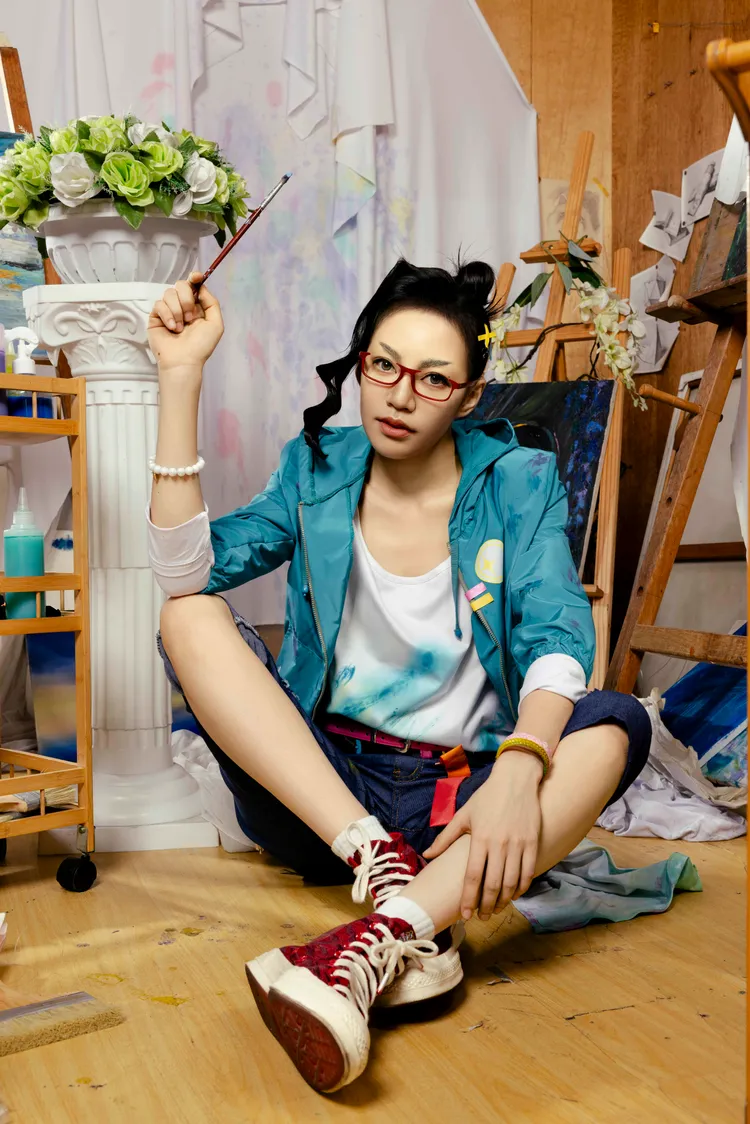 焦曼婷首次cosplay，先請教老爸焦恩俊。A.C.F動漫祭提供