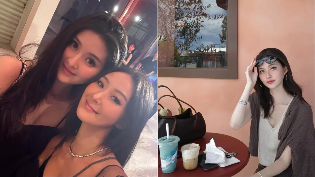 廖思惟（左圖左、右圖）完美繼承媽媽孫芸芸（左圖右）的精緻五官與時尚品味。翻攝廖思惟IG