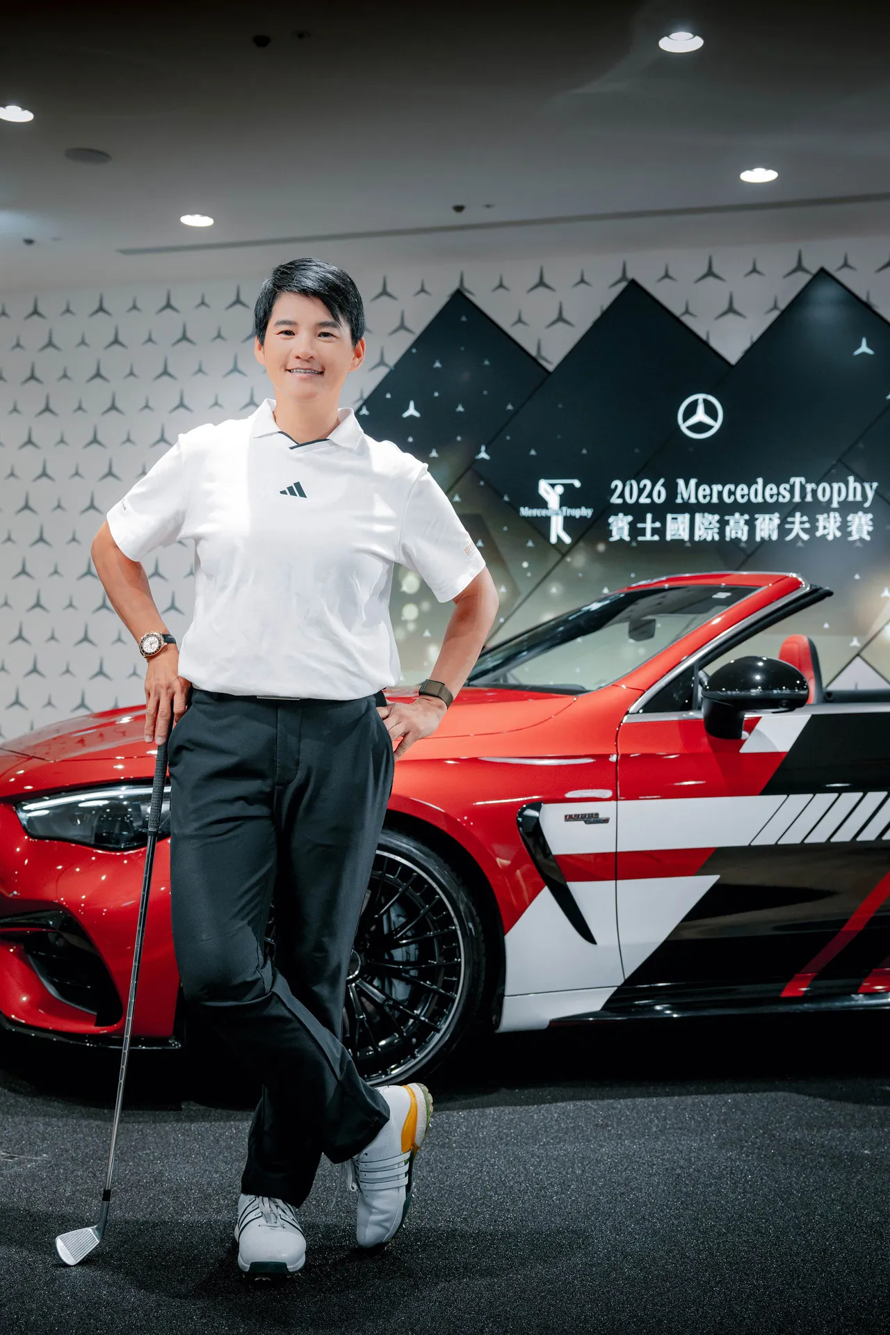 球后曾雅妮號召台灣車主一同揮桿，體驗「以球會友」的國際賽事。業者提供