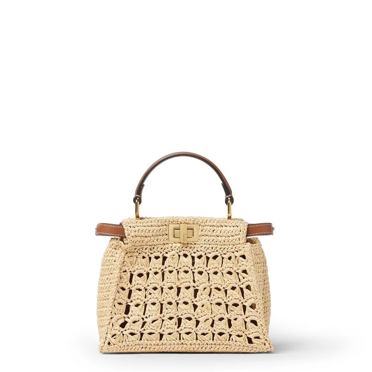 Peekaboo迷你編織拉菲草包款，16萬8000元。品牌提供