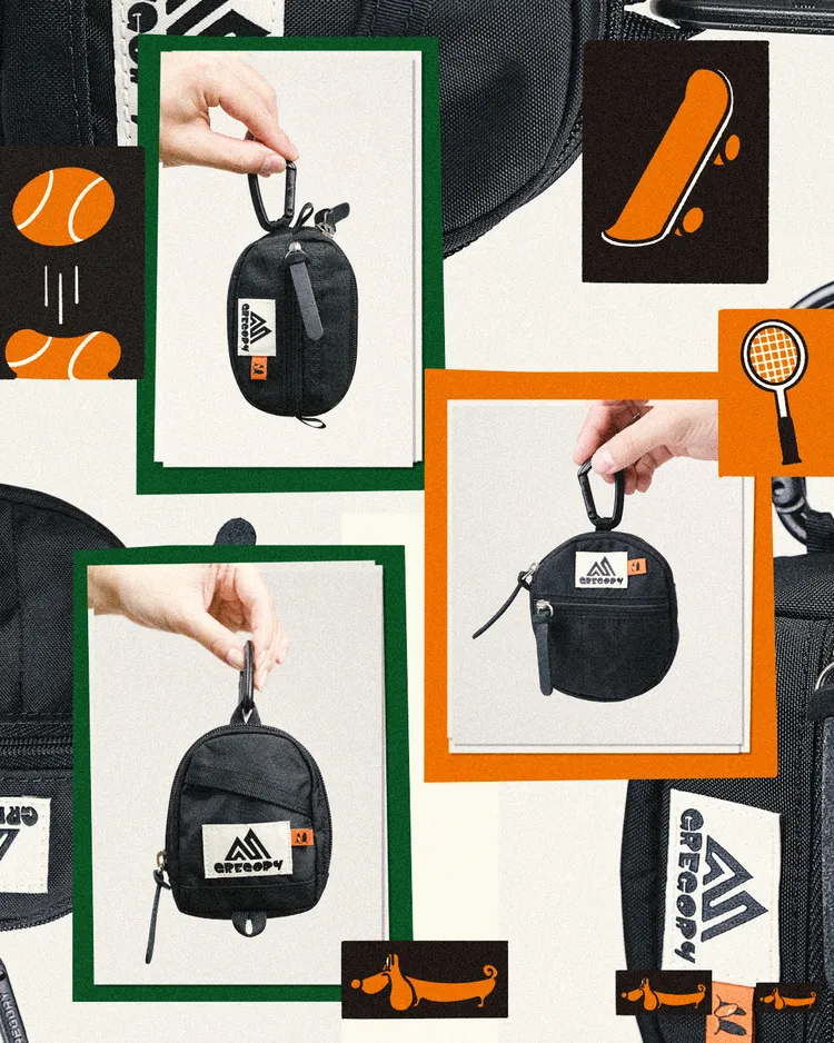 聯名系列另也推出多款迷你收納包可與主包搭配使用。品牌提供